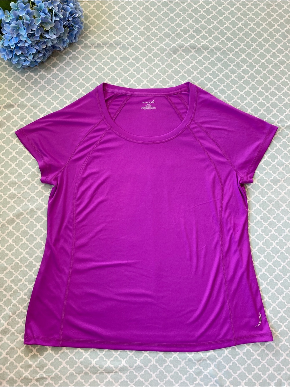 NWD Exertek Purple Scoop Neck Workout Top XL